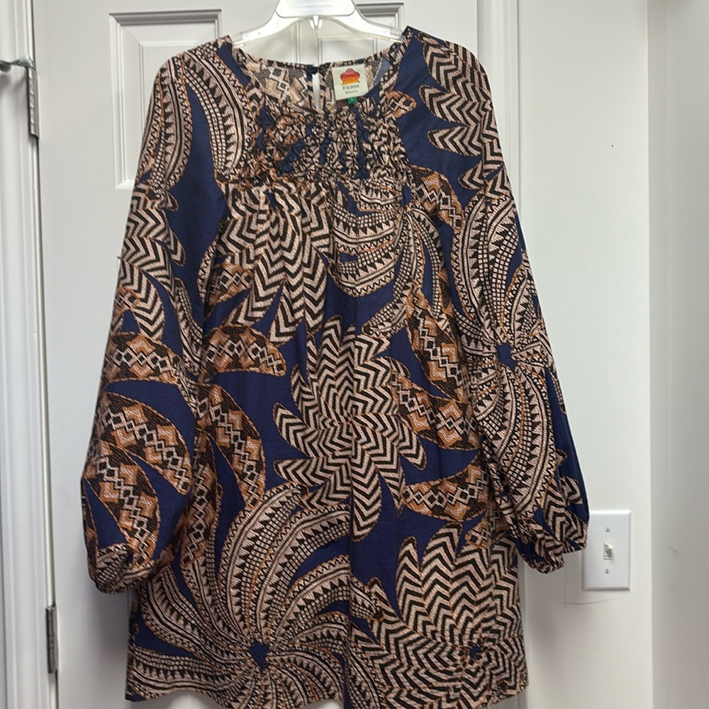 Fabulous Balinese inspired print tunic dress